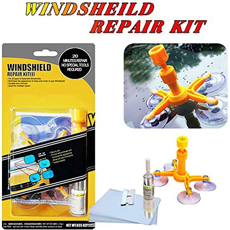 [ KUNING ] Windshield Repair Kit ~ Car Crack ~ Memperbaiki Kaca Retak