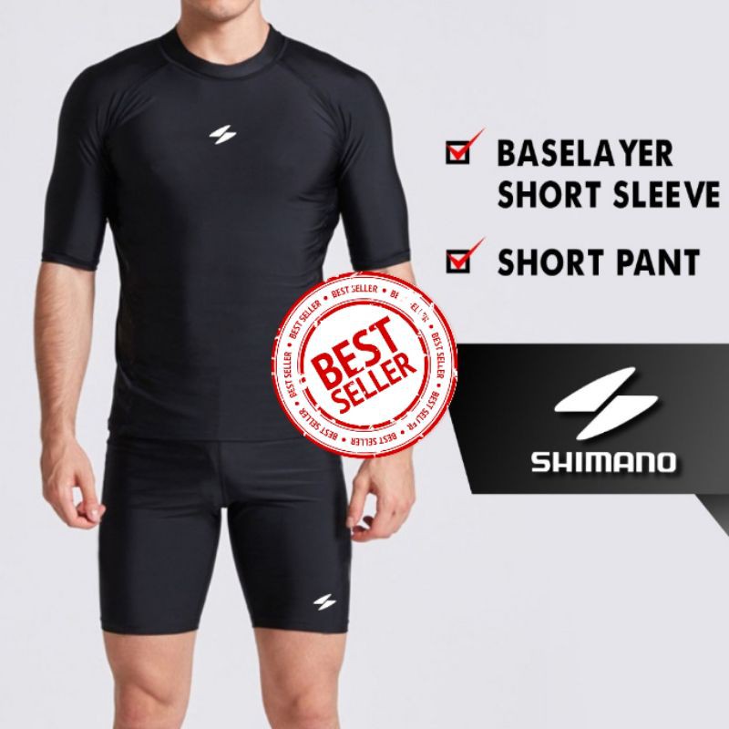 Pakaian baju olahraga celana renang nyaman dipakai dikemas dalam satu paket