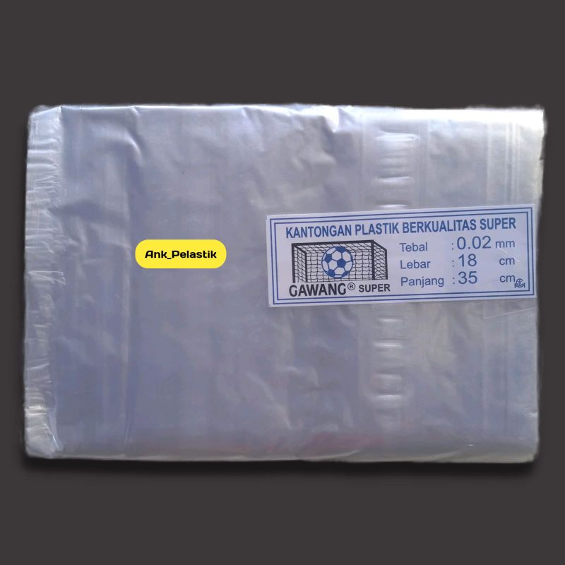 PLASTIK PP CAP GAWANG 02mm×18cm×35cm PLASTIK PP BENING PLASTIK PACKING KANTONG PLASTIK SNACK PLASTIK