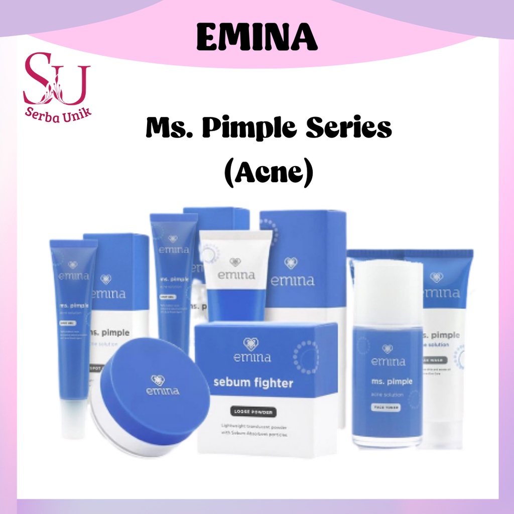 Emina Ms Pimple Acne Solution Series | Calming Gel | Exfoliating Toner | Face Serum | Face Toner | Face Wash | Moisturizing Gel | Spot Gel