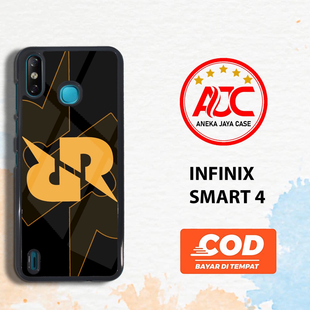 Case INFINIX SMART 4 MOTIF RRQ Casing Hardcase Casing Softcase Aneka jaya case Aneka jaya casing Ane