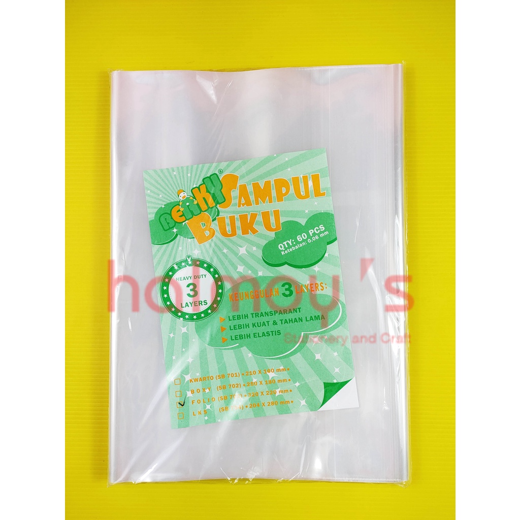 

SAMPUL BUKU PLASTIK BERKY UK. FOLIO / F4