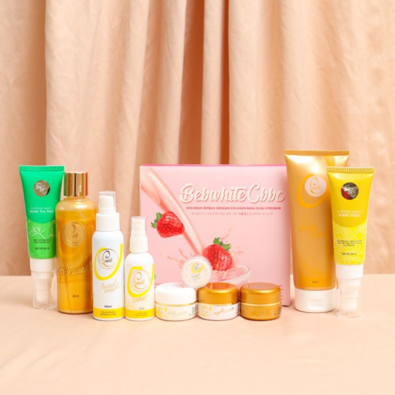 BEBWHITEC BBC Glow || Acne Series || Body Lotion & Wash || Masker Gold & Tea Tree || Susu Collagen