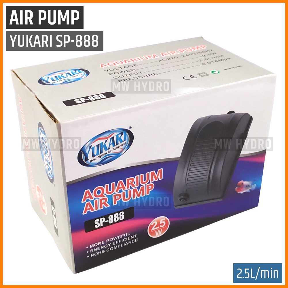 YUKARI SP-888 - Air Pump / Aerator / Pompa Udara, 1 Lubang