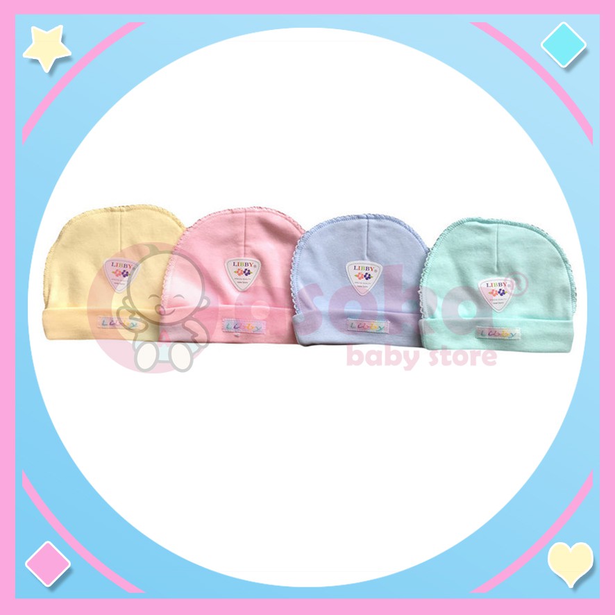 Libby Topi Bulat Warna Size Newborn ASOKA