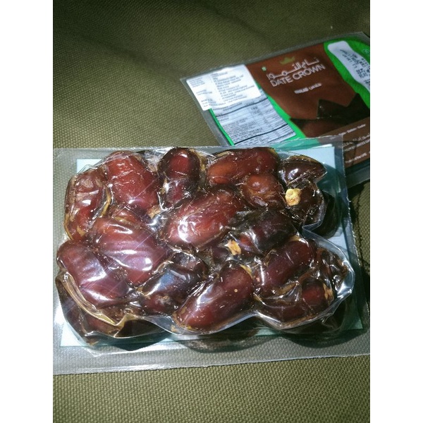 kurma khalas premium date crown 250gr vacum