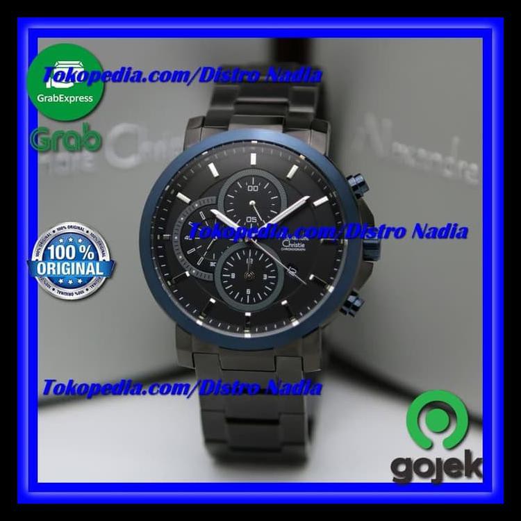 Indh Jam Tangan Pria Alexandre Christie AC6437MF Silver Brown Original FREE ONGKIR Kode 241