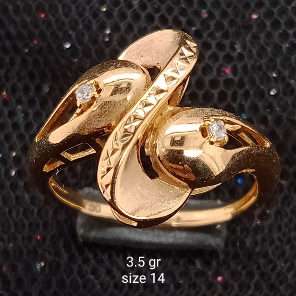 Cincin Emas 17K - 3.5 gr Kadar 750 - 1778