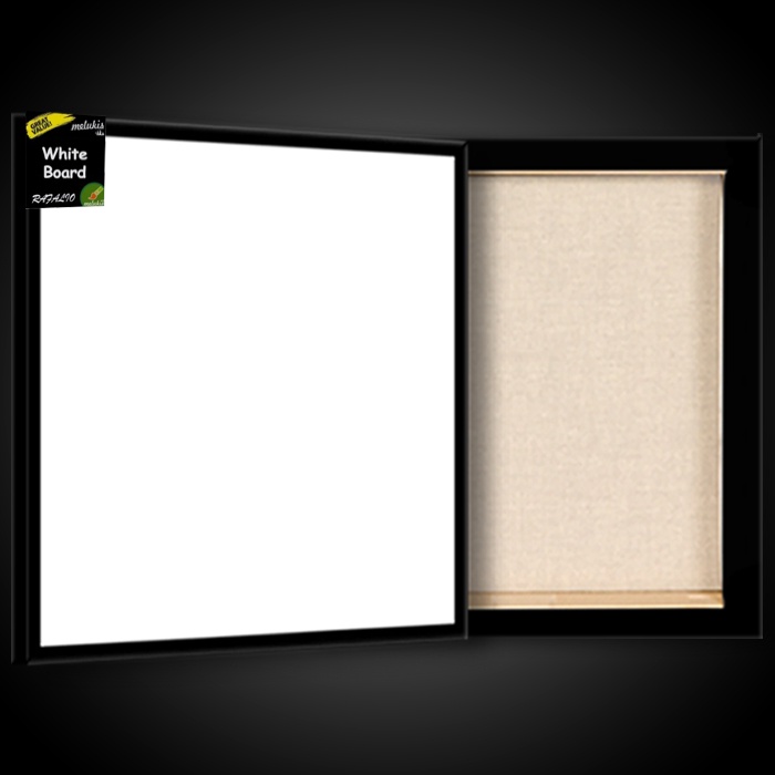 

White Board Melamin Papan Tulis Putih By Ravalio 100x110 cm