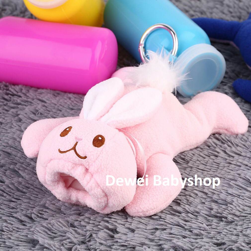 Sarung Cover Alas Pelindung Botol Susu Anak Bayi Model Boneka ( Baby Bottle Doll Cap )