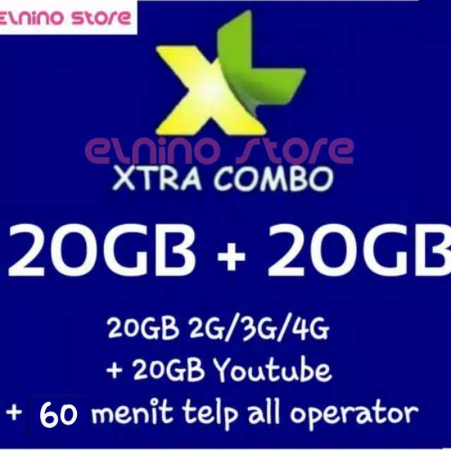Paket Data XL Xtra Combo / Combo Xtra 20GB / 40GB Kuota Internet