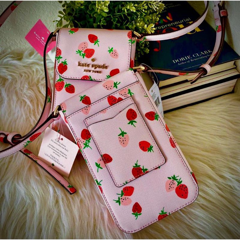 kate spade phone crossbody blush pink