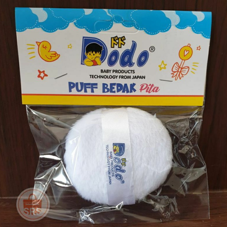 Dodo Spons Bedak Pita - Ninio Tepokan Puff Bedak Handle | Zippy Tepokan Bedak Bayi Lembut Puf Bedak  Bayi