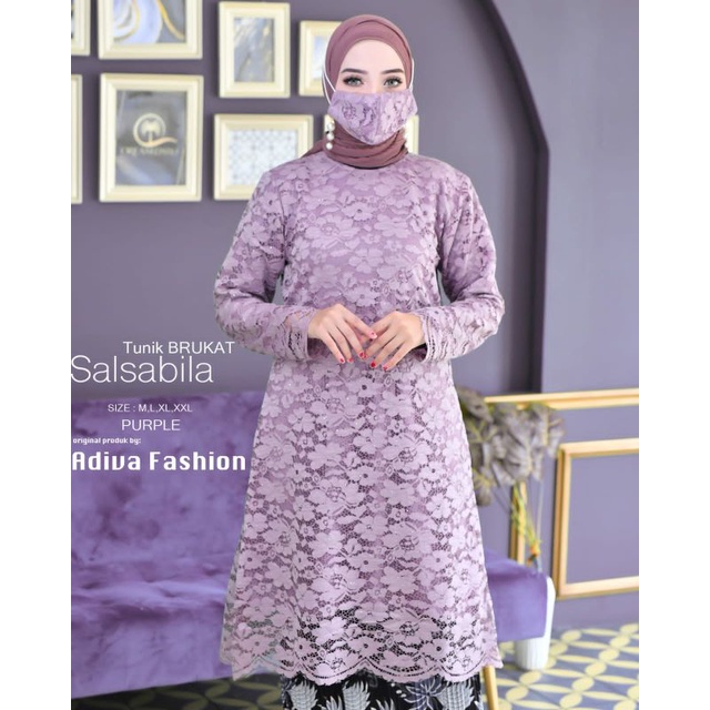 KEBAYA TUNIK TULLE JUMBO LD 120/KEBAYA PESTA/KEBAYA MODERN/KEBAYA JUMBO/KEBAYA/ZK