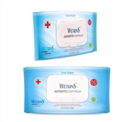 Tissue basah wetkins antiseptik fliptop (50s)