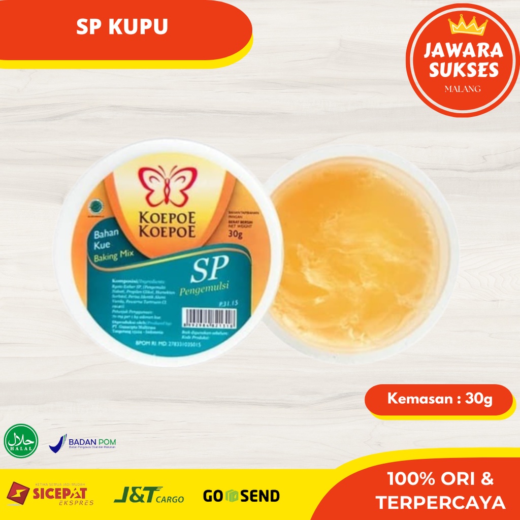 

Kupu SP 30gr | Koepoe Pengembang | Pengemulsi Emulsifier