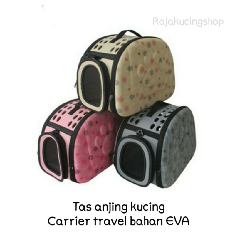 Tas kucing anjing Carrier travel bahan eva