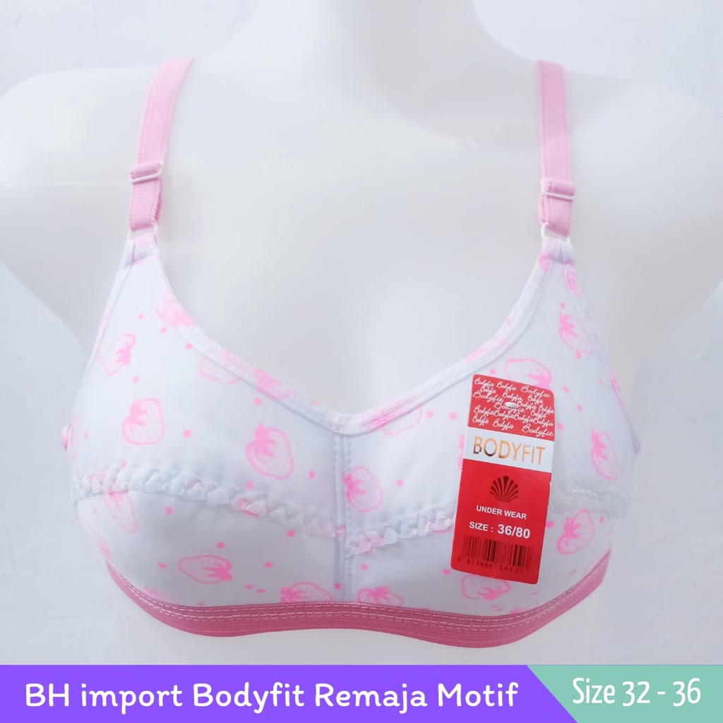 BRA/BH SPORT BODYFIT REMAJA MOTIF-Tanpa Kawat dan Tanpa Busa-Pakaian Dalam Wanita Nyaman diPakai-Bisa COD