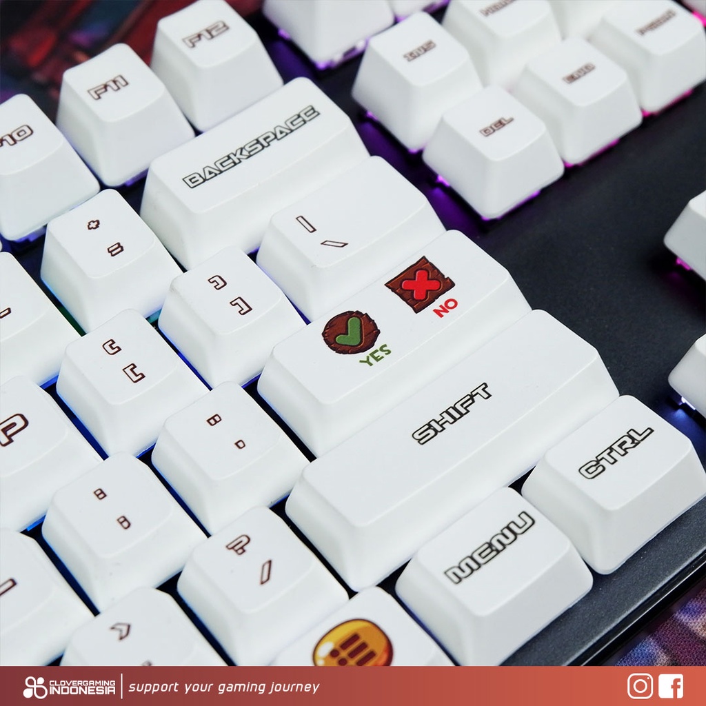 Keycaps UI Interface Style PBT Dye Sub - for Mechanical Keyboard