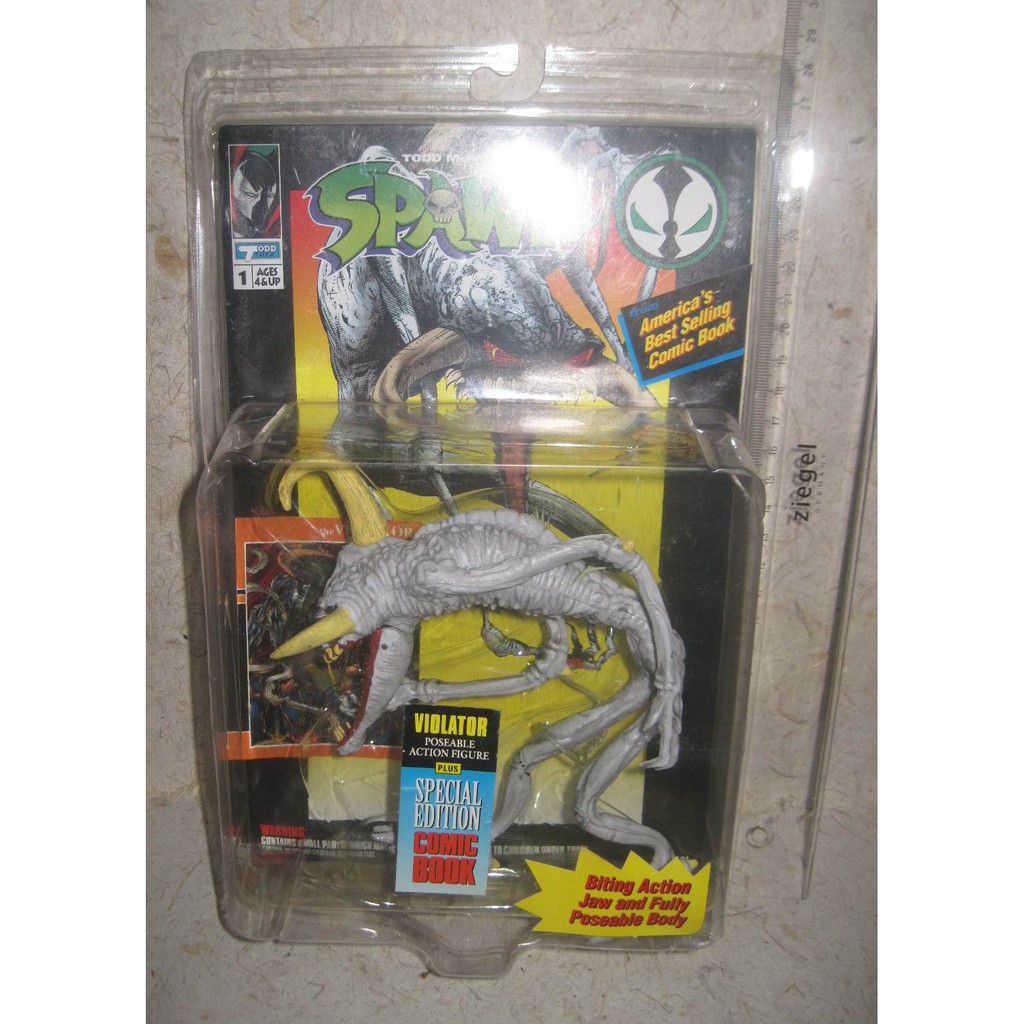 Action Figure Violator White Special Edition Comic Book Spawn Mcfarlane