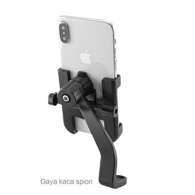 Phone Holder HP Motor Handphone Spion Stang Sepeda Stand ▪ Ski31au22ᴿ