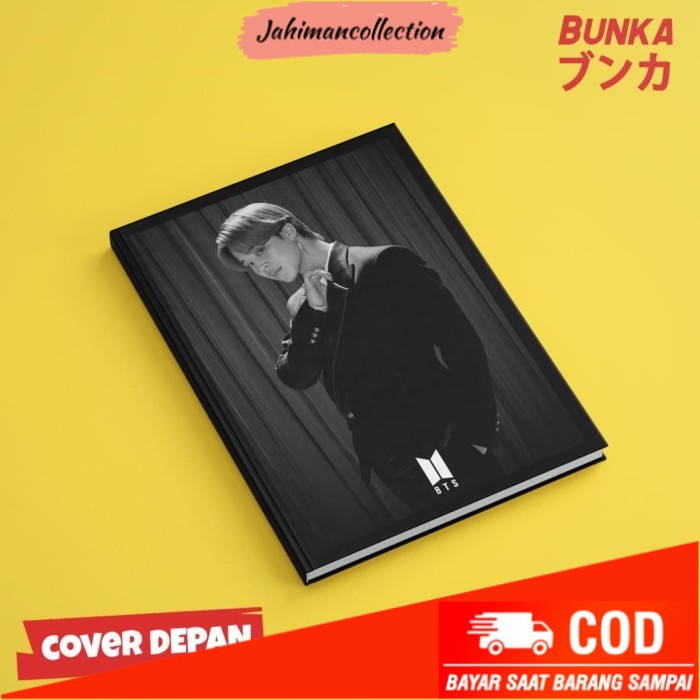 

✨ BISA COD ✨ Notebook KPOP BTS Black JImin Hardcover A5 Buku Tulis Catatan Agenda