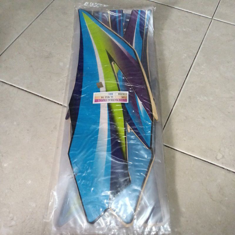striping stiker les body gl max 2004 hitam biru