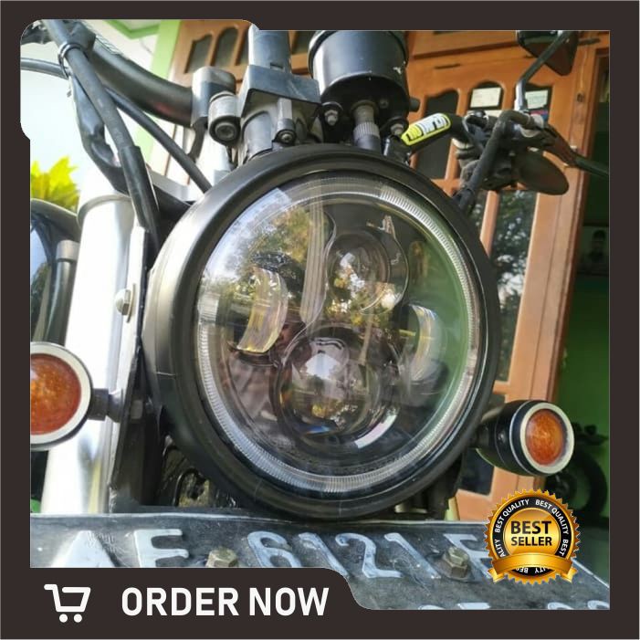 Daymaker Headlamp Honda Megapro dengan Headlamp Rubicon