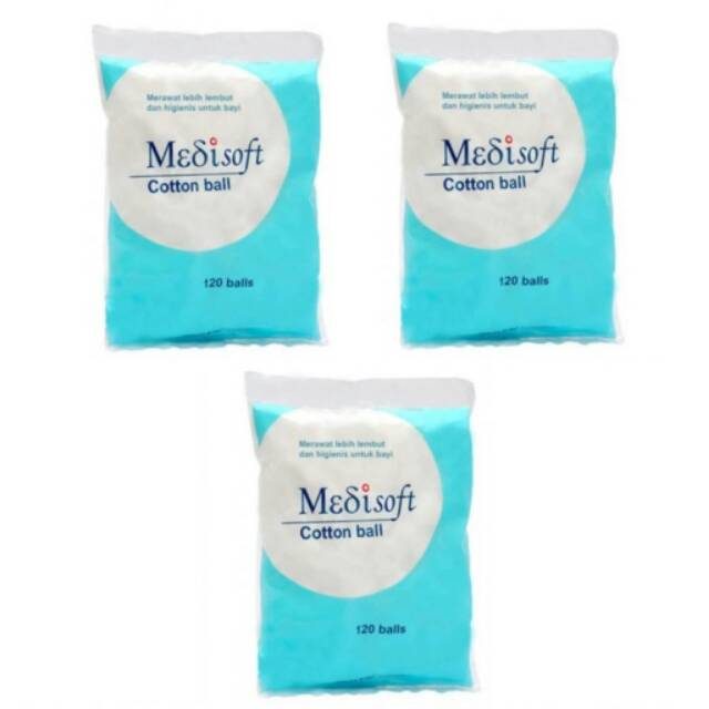 Medisoft cotton ball / kapas bola / Kapas Bulat Bayi Newborn