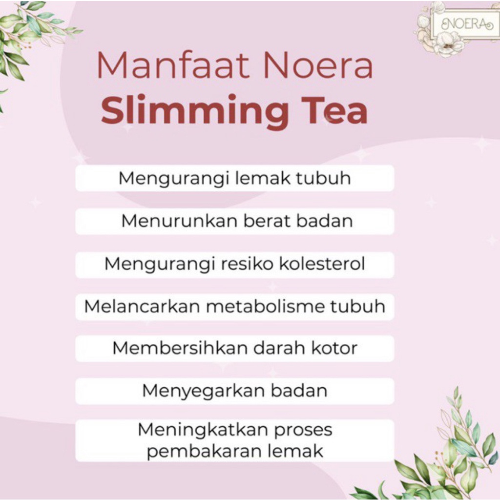 NOERA Slimming Tea BPOM 30 days | 60 days | Teh Pelangsing Herbal Alami by Noerabeautycare | Teh Diet Teh Penurun Berat Badan