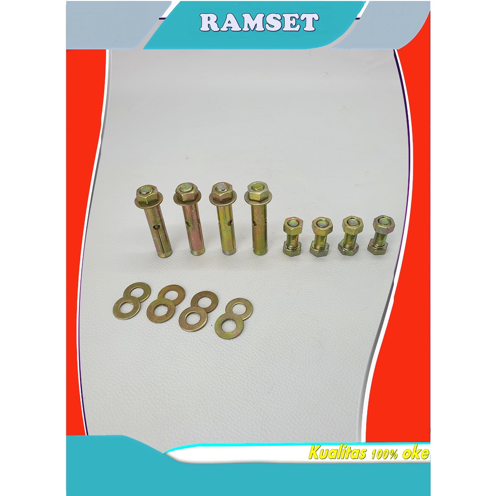 RAMSET BREKET | DINABOLT | BAUD RAMSET DUDUKAN OUT DOOR AC | DINABOL SET | DINABOLT BREKET OUTDOOR