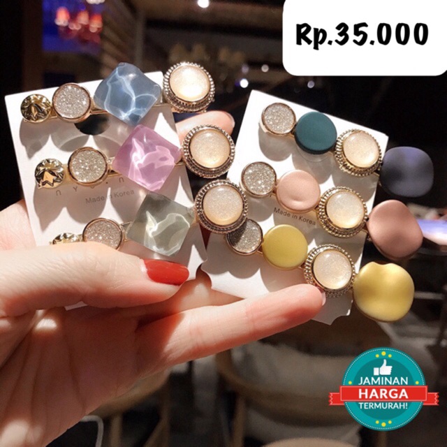 READY INDONESIA Pearl hair clip hairpin jepit rambut wanita cewek import korea murah