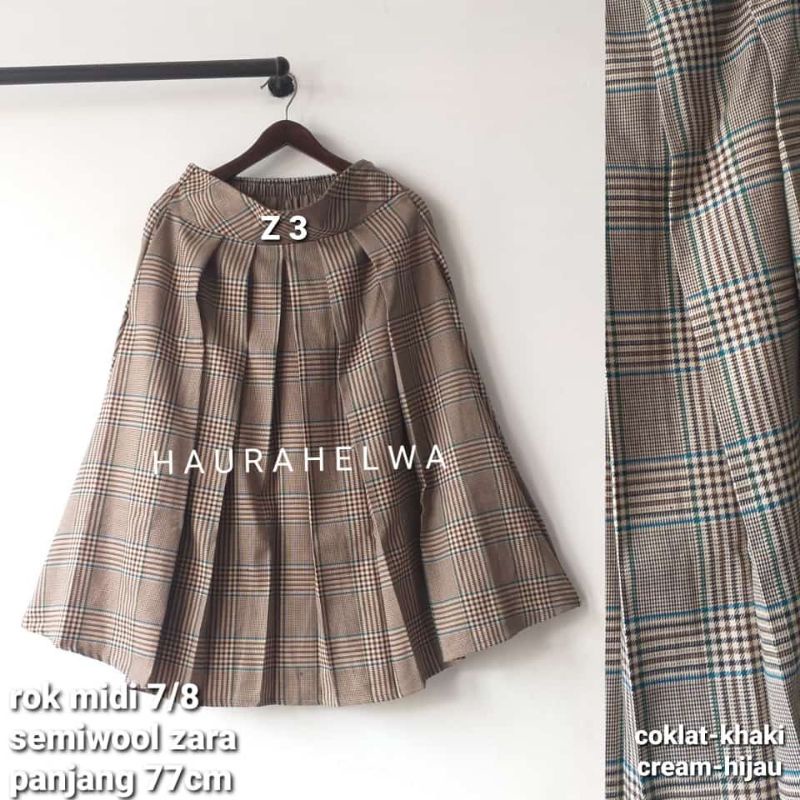 ROK FLANEL IMPORT MIDI 7/8 TARTAN HAURAHELWA-Z 3
