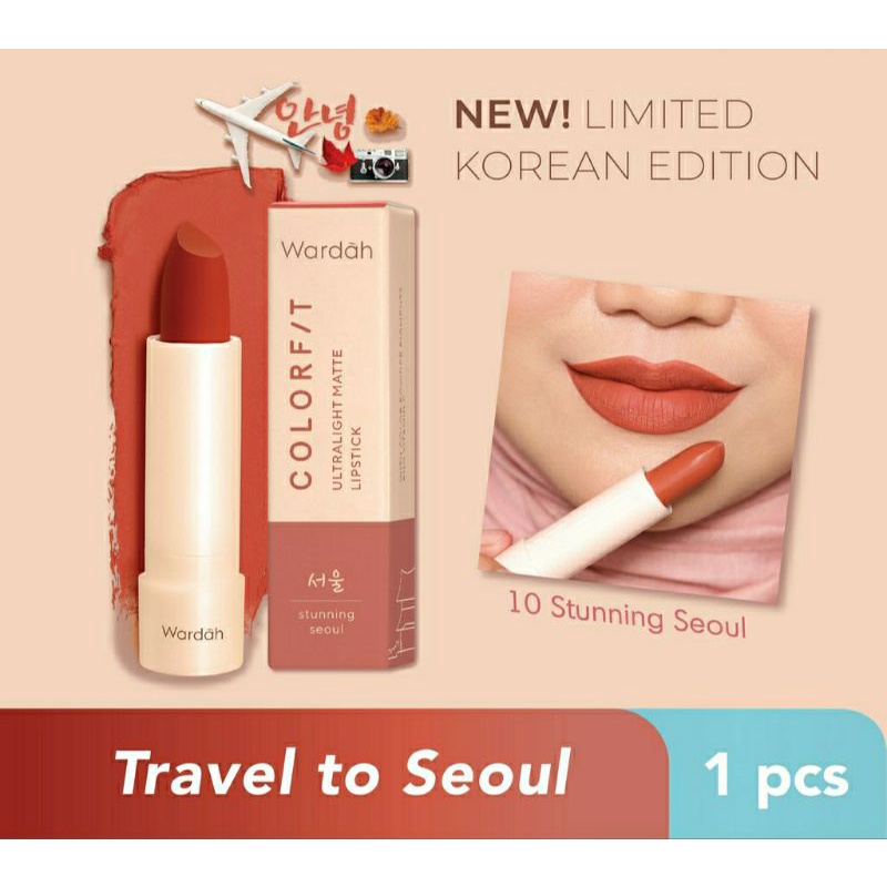 Wardah Lipstik New Limited Korean Edition