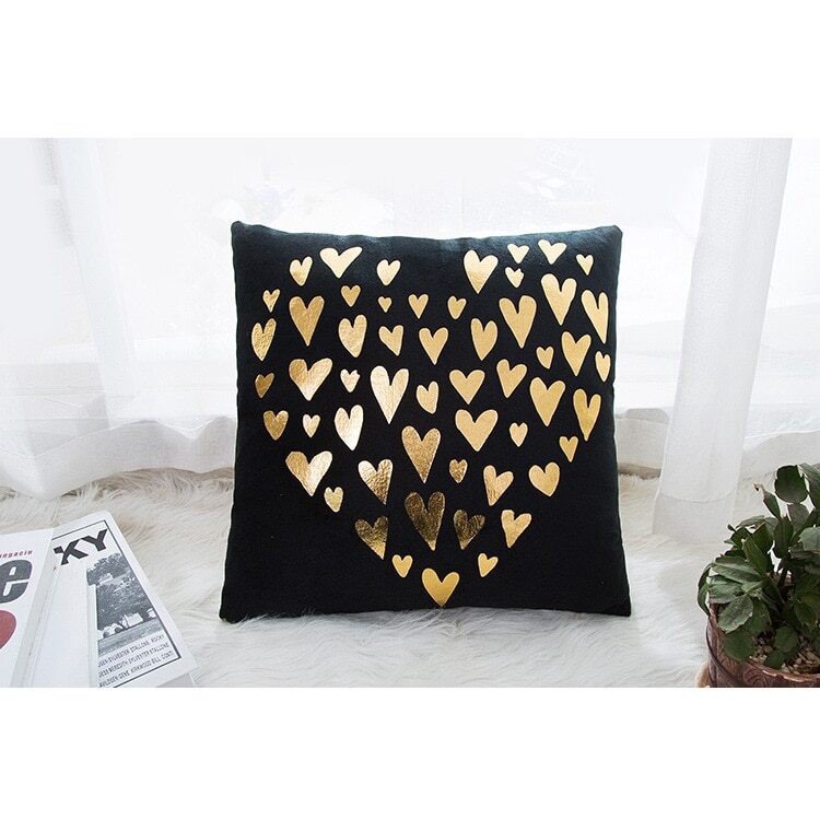 Black Series Pillow Cushion Cover / Sarung Tutup Bantal Sofa Berudru