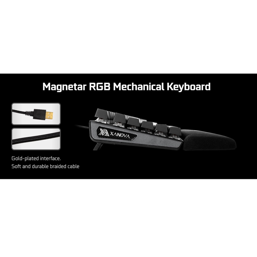 GALAX XANOVA Magnetar RGB XK700 - Mechanical Gaming Keyboard - Free Wrist Rest