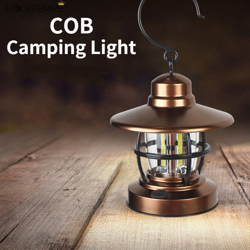 Lampu Tenda COB Tenaga Baterai Hemat Energi Untuk Camping / Outdoor