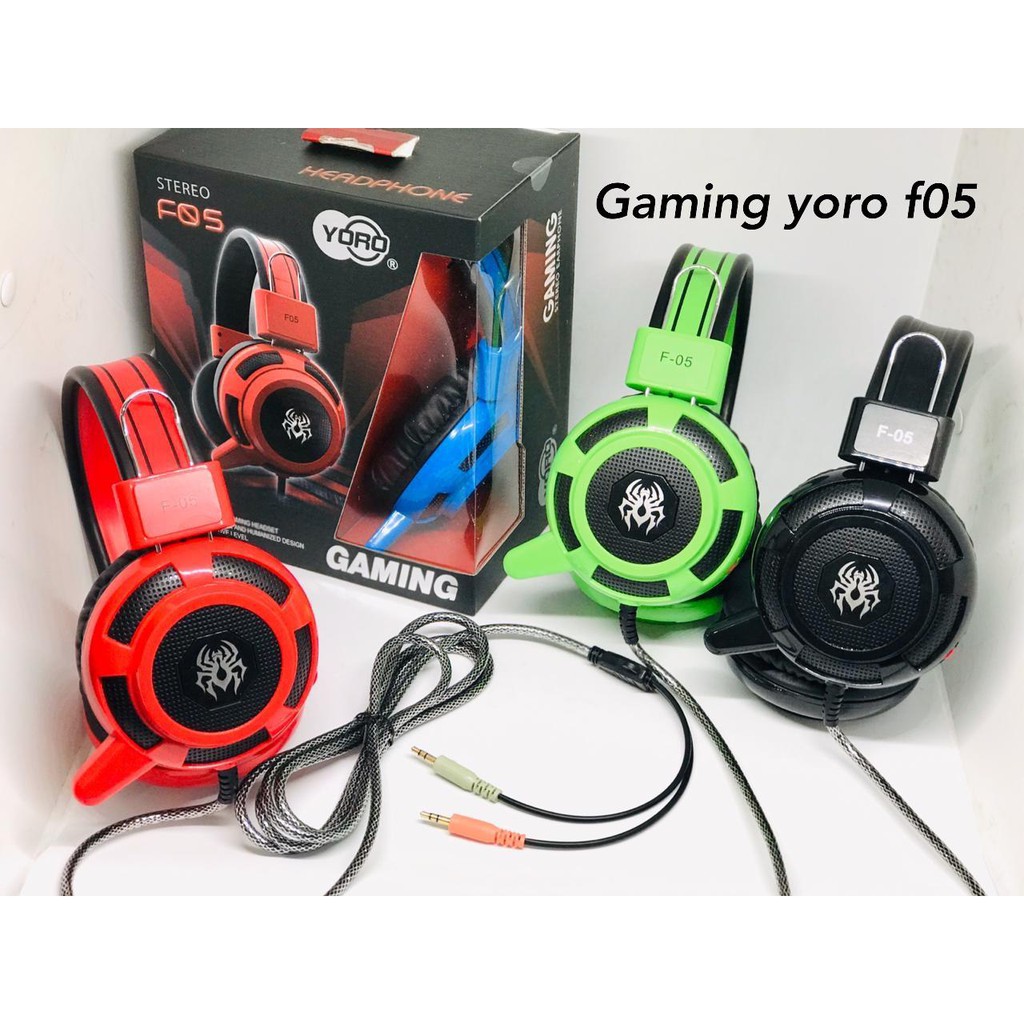 GROSIR F15 STEREO Yoro PUBG Headphone  Gamers Headset Super Bass Earphone Audio Music Gaming Game