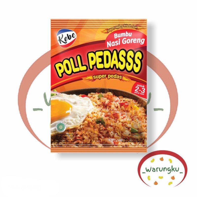 KOBE POLL PEDAS Bumbu Nasi Goreng 20gr