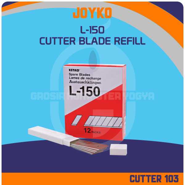 

Joyko L-150 Cutter Blade Refill Isi Pisau Pemotong - 1 Tube 5 Pcs