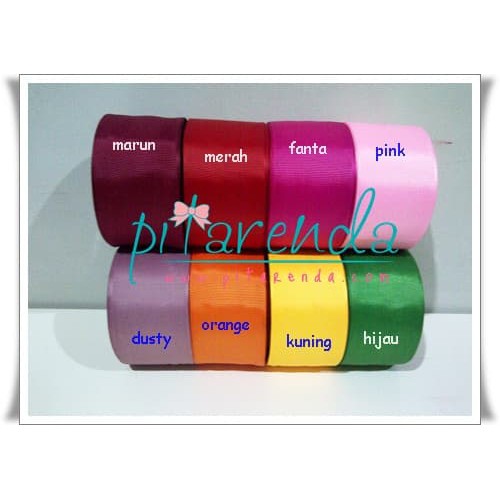 

PGP-109 Pita Grosgrain Polos 2 inch 5 cm per METER