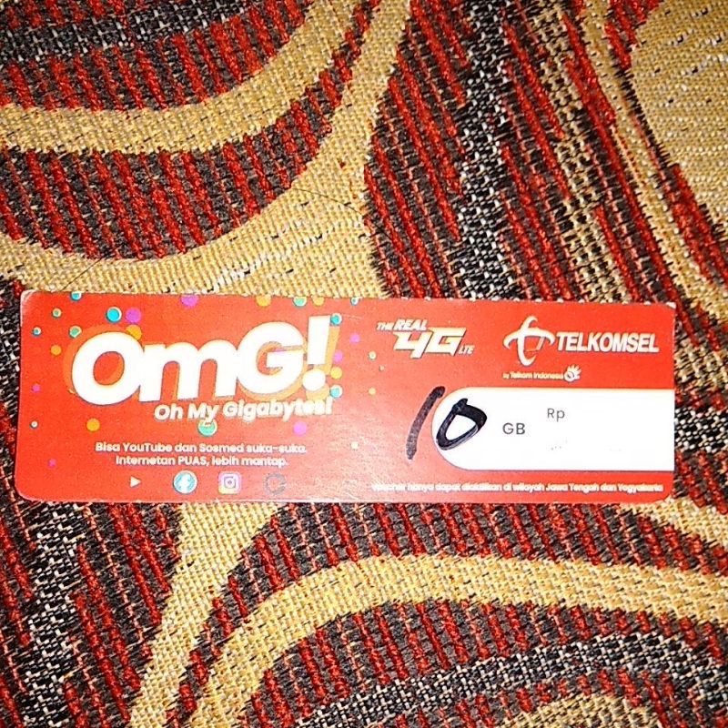 VOUCHER TELKOMSEL 10 GB OMG | MURAH