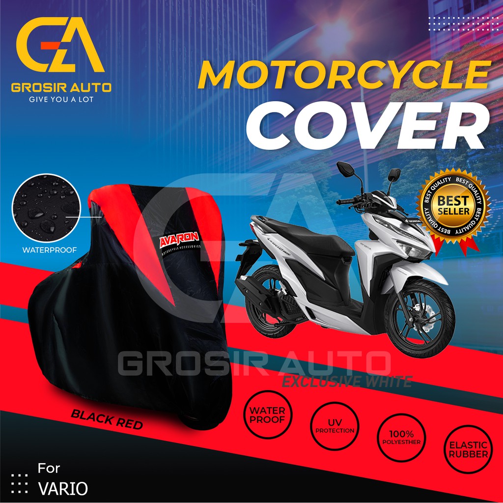 Sarung Motor AVARON  VARIO/ Penutup Pelindung Body Cover Motor Warna Anti Air Merk Avaron