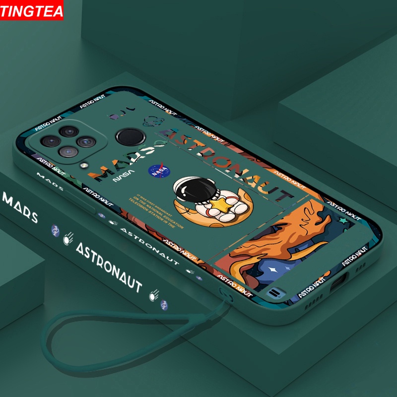 Soft Case Bahan TPU Dengan Lanyard Untuk OPPO A17 A57 Reno 8T 4G A54 A16 A15 A5S A94 A53 A52 A92 A12 A7 A1K A3S F9 A37 Reno 6 C11