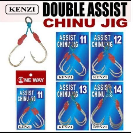 JIGGING HOOK KENZI DOUBLE ASSIST CHINU JIG