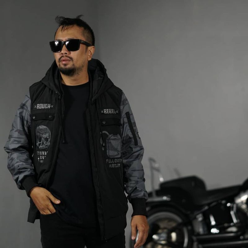 G4soline 2024 twotone varsity jacket  - ROUGHREBEL OFFICIAL STORE