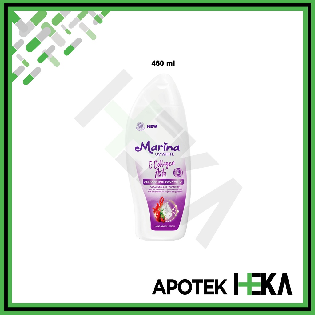 Marina Handbody Lotion UV White E Collagen Asta - Astaxanthin Vit C (SEMARANG)