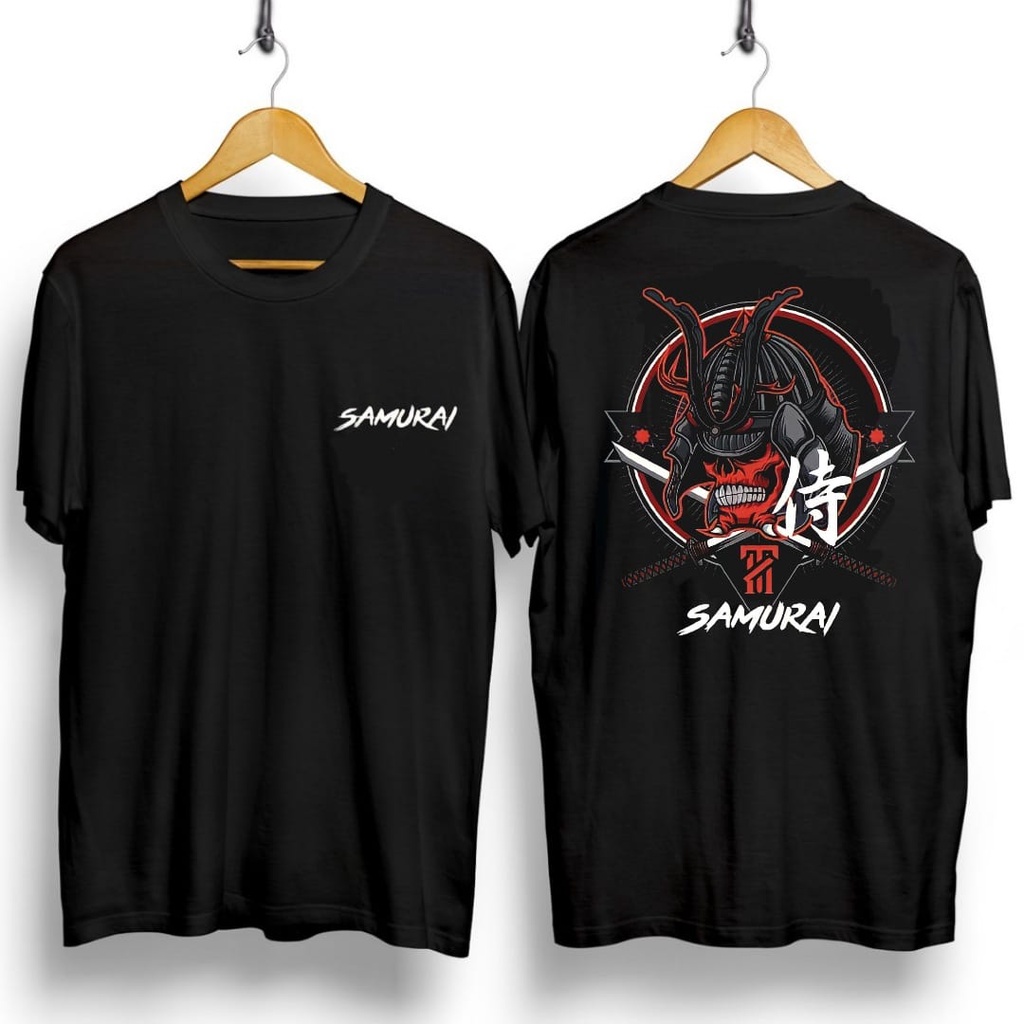 Kaos combed pria gambar SAMURAI ready stok / ALL SAMURAI IN HERE