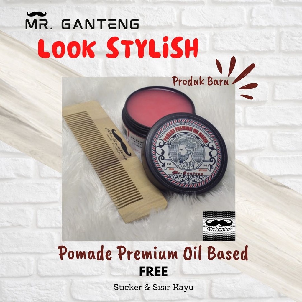 Minyak Rambut Pomade Paling Wangi MR.GANTENG 60ML Pomade Rambut Pria Wangi Tahan Lama Pomade Rambut 