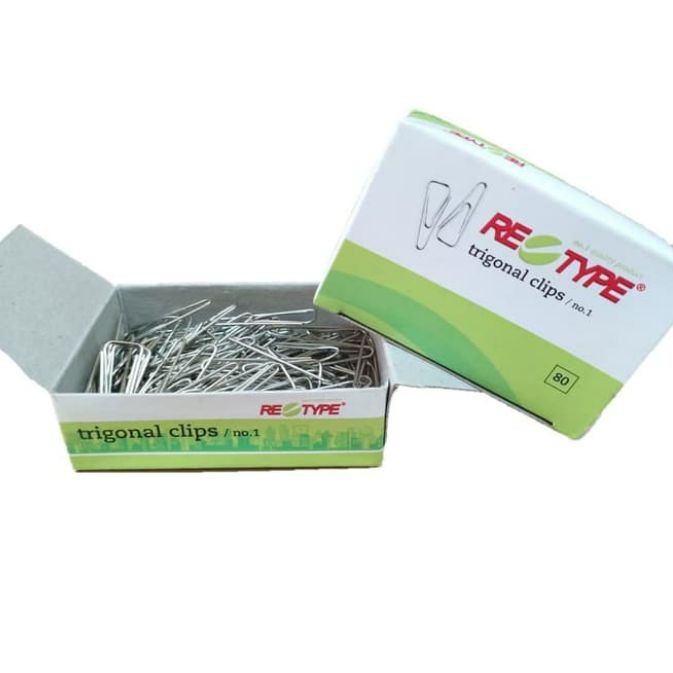 

Paper Clip No 3 Retype / TRIANGLE PAPER CLIP(1 Box)